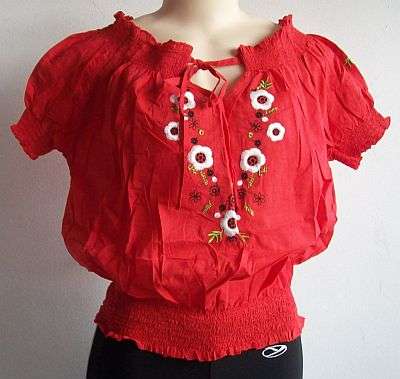 Beautiful Red Top.  Size 34 - 36