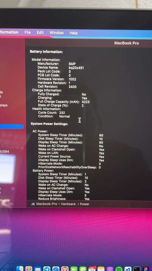 MacBook Pro touchbar