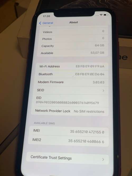 iPhone 11 - 64GB - (Product) Red - Certified Preowned - Grade B