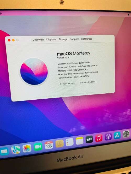 Macbook Air - 4GB RAM - 128GB SSD - Preowned - Grade A  ~ FREE Shipping