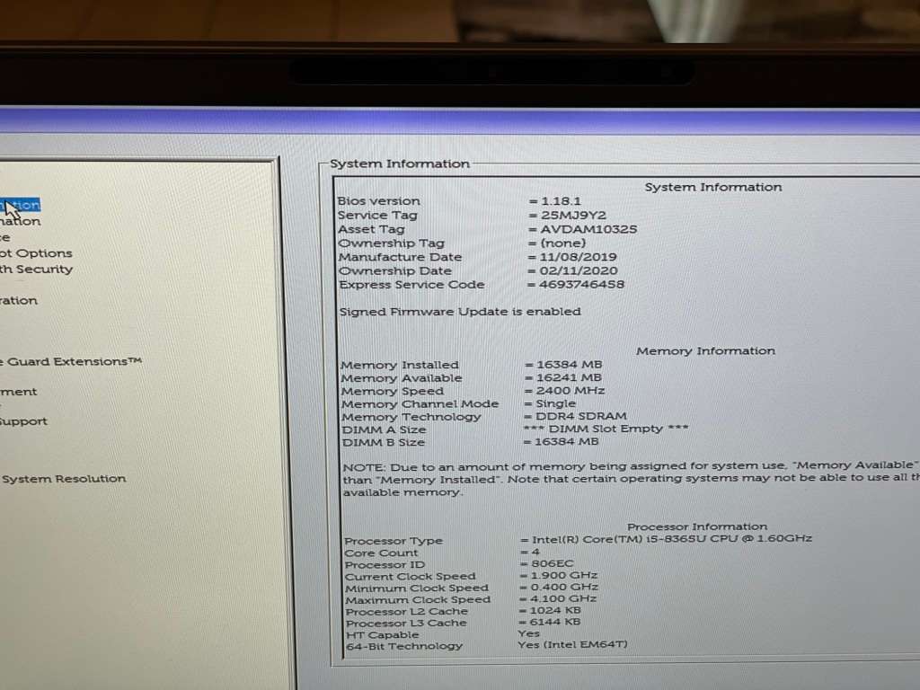 Dell Latitude 7300 Laptop - Touchscreen Intel Core i5 - 16GB RAM - 256GB SSD FREE 64GB Memory Stick