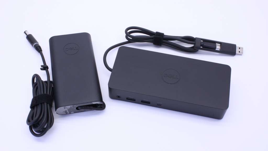 Dell D1000 Universal Dock USB 3.0 Full HD Dual Video Docking Station + Dell 65W Power Adapter