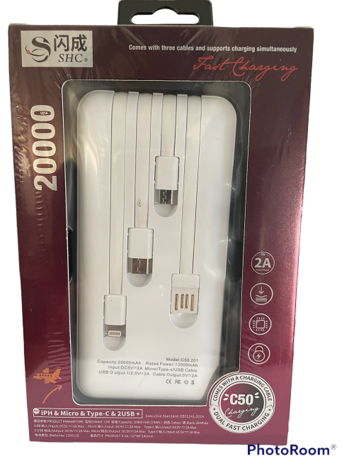 Power Bank 20000mAh Fast Charging