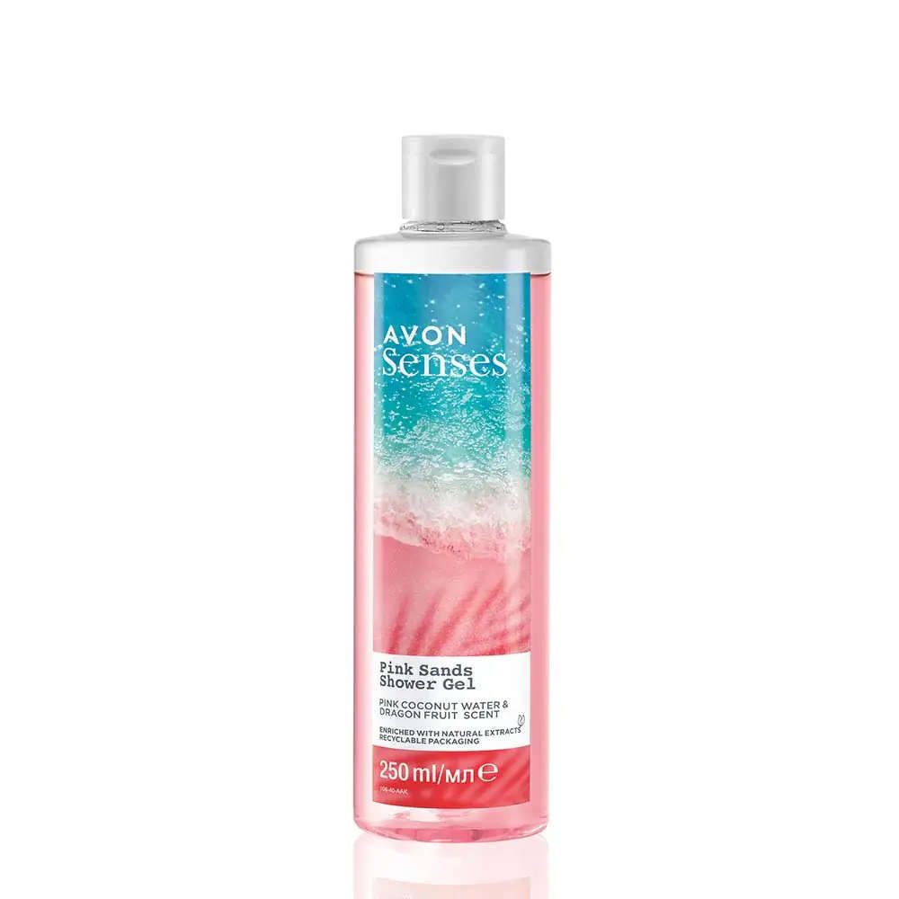 Avon Senses Pink Sands Shower Gel: Coconut Water & Dragon Fruit - 250ml