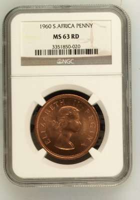 1960 1d MS 63 RD PENNY