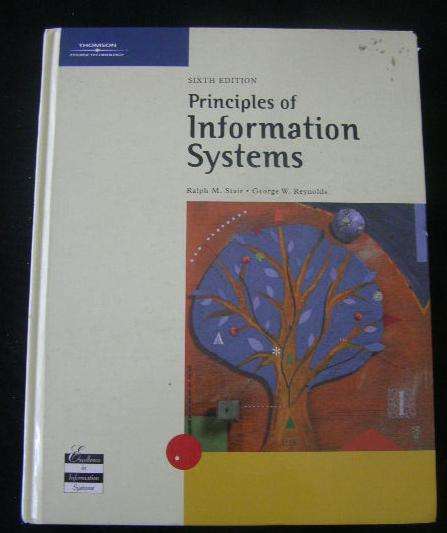 6th Edition Principles of Information Systems
