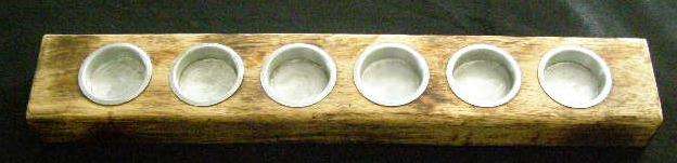 Tea candle holder for 6