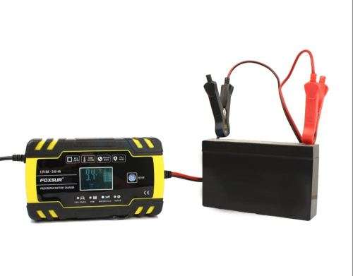 Intelligent Battery Charger 12V 8A 24V 4A for AGM GEL WET Lead Acid Battery