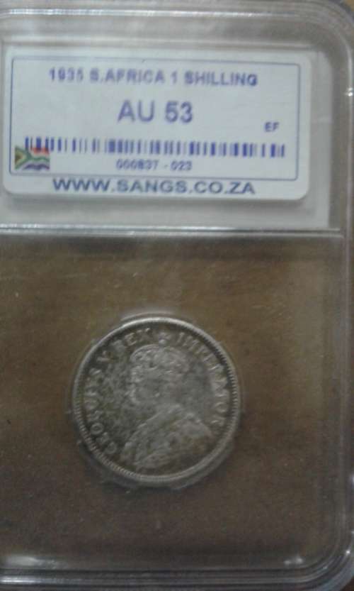 1935 1 Shilling SANGS AU53
