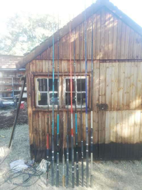 A lot of fishing and camping items.Valued at R 8800.25 Fishing rods,22 Spools,all dips,Pick up only.