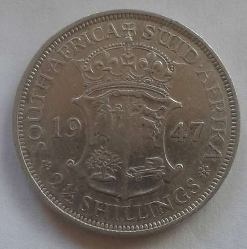 1947 21/2 Shillings.Only 6182 minted.Very scarce.