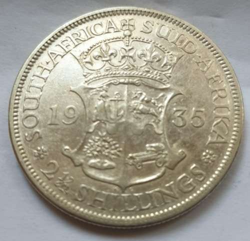 1935 21/2 SHILLINGS WITH LOTS OF LUSTRE.VERY NICE COIN