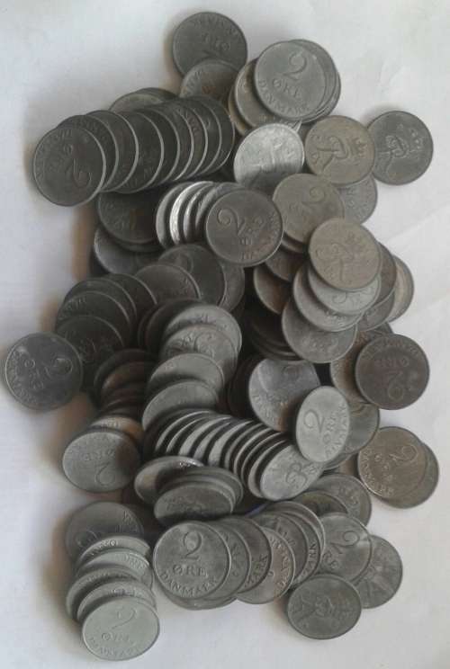 WOW WOW WOW.150 x Danmark 2 Ore AS PER PICTURES.