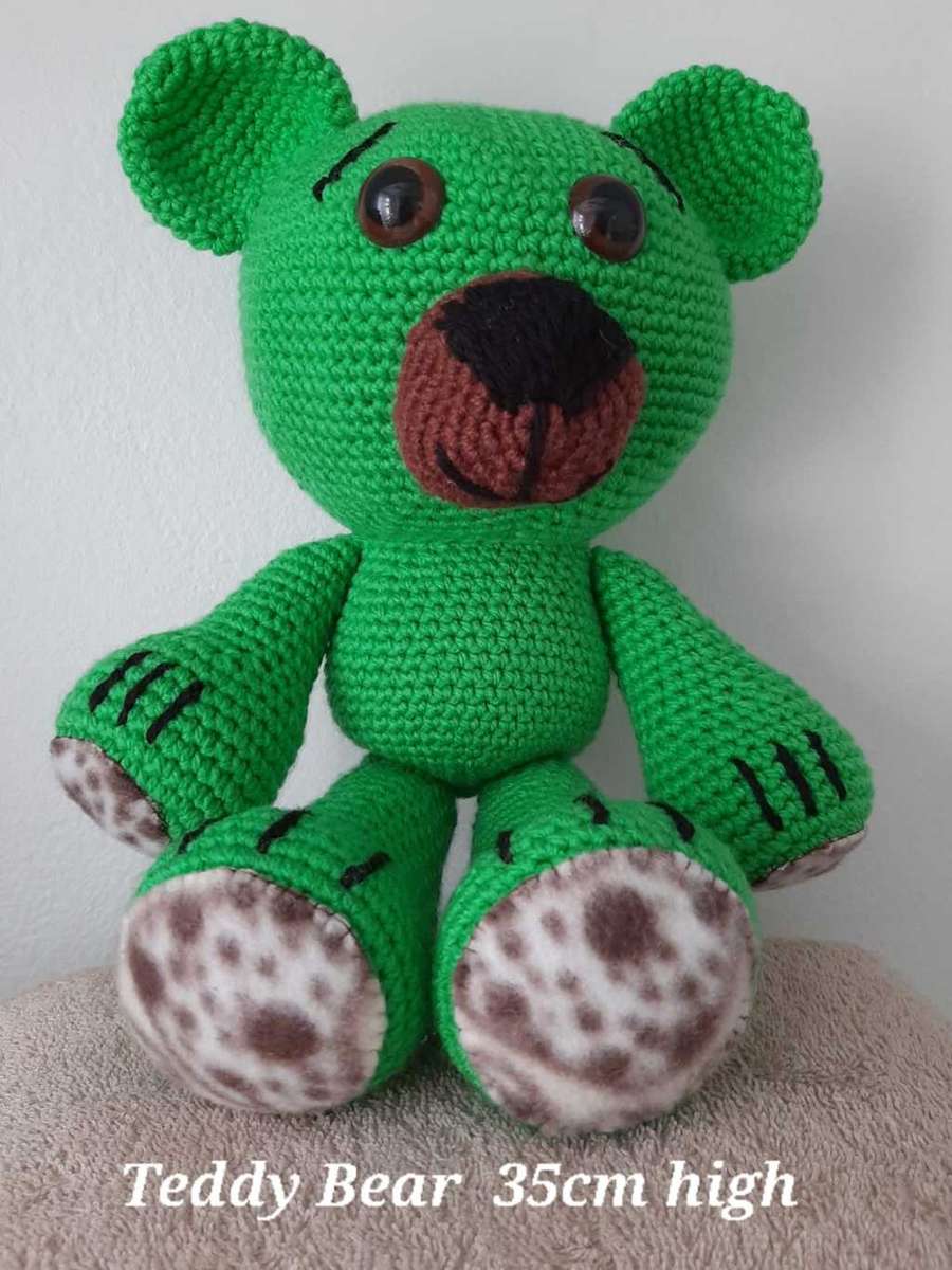 Knitted Crocheted Soft Toys - Teddy Bear