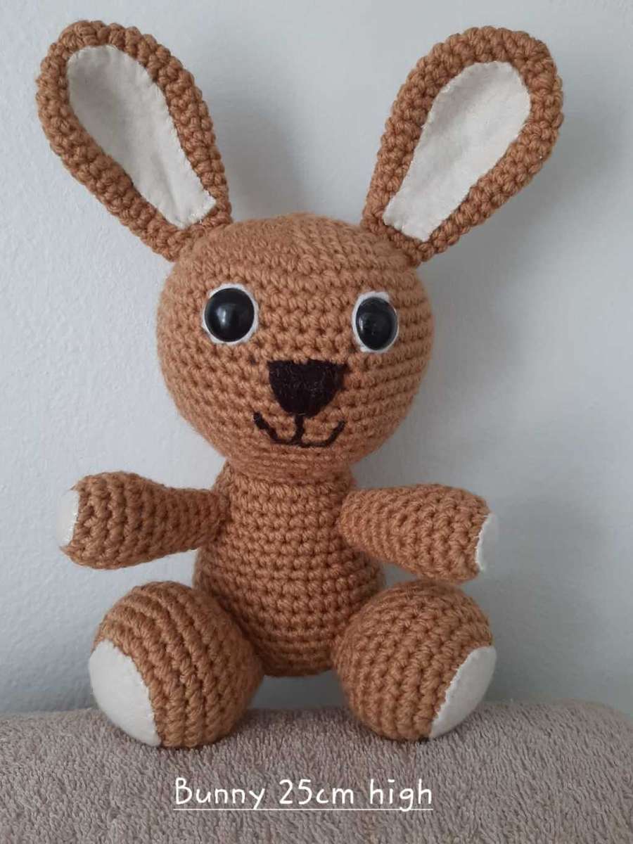 Knitted Crocheted Soft Toys - Bunny