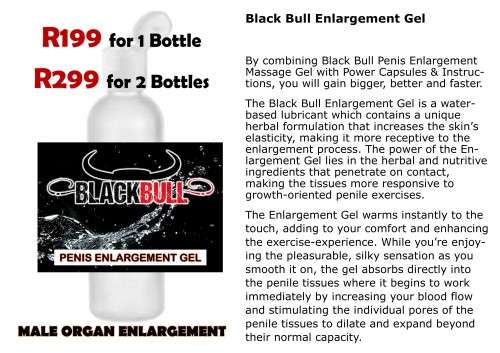 Black Bull Enlargement Gel