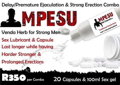Mpesu Erection & Delay Combo