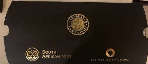 2017 1oz Privy Krugerrand Reverse 50th anniversary PU AND 50th Anniversary stamps - Rare SA MINT SET
