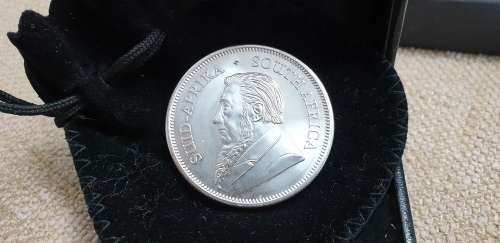 2021 Krugerrand 1oz Proof Fine-Silver in velvet pouch
