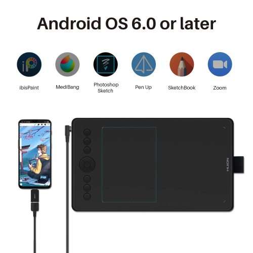 Huion Inspiroy Ink H320M Drawing Tablet 2-in-1 Dual-Purpose LCD Writing Tablet + FREE Case and Glove