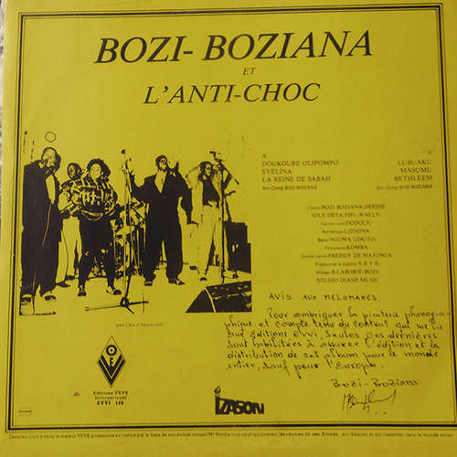 Bozi - Boziana et L'Anti Choc Lp