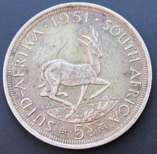 1951 Union of SA 5 Shillings