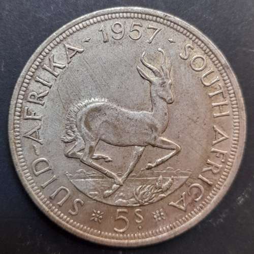 1957 S.A. Union 5 Shillings