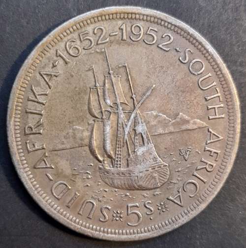 1952 S.A. Union 5 Shillings