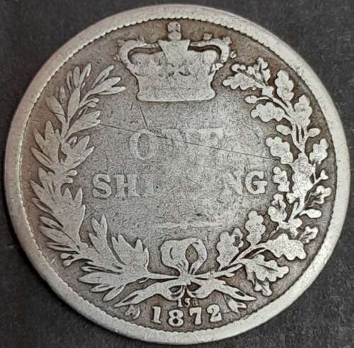 1872 Great Britain  Shilling