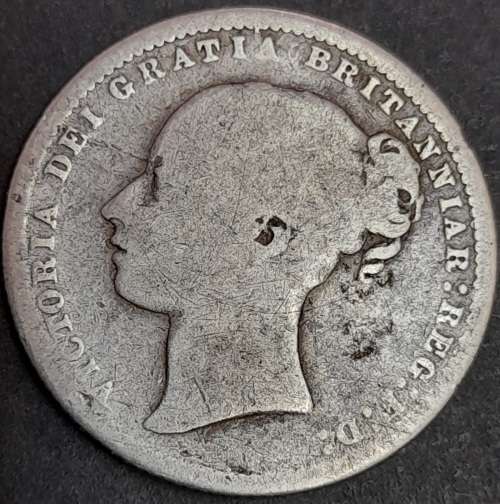 1872 Great Britain  Shilling