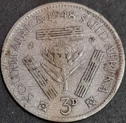 1948 S.A. Union 3 Pence