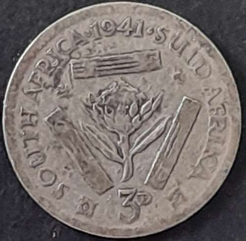 1941 S.A. Union 3 Pence