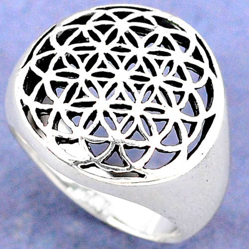 925 STERLING SILVER CELTIC FLOWER DESIGN RING JEWELRY SIZE 8.5