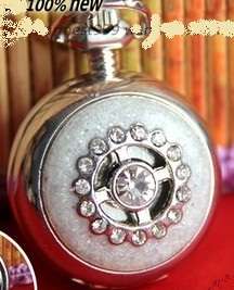 Gorgeous Enamel and 'Crystal' Necklace Watch... beautifull...