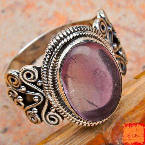 Gorgeous Solid Silver Amethyst size 9,5 ring...