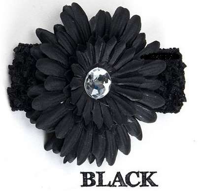 Adorable Black Headband. Will fit Newborn baby and all ages!