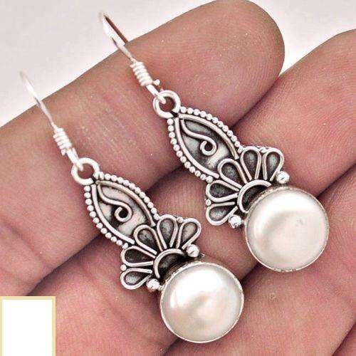 Gorgeous Solid Silver and Pearl Earrings...