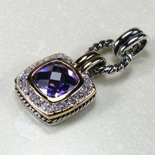 Exquisite Sterling Silver & Amethyst pendant...