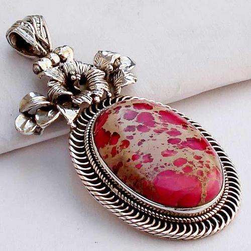 Exquisite Solid Silver Sea Sediment pendant...