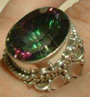 Gorgeous Solid Silver & Mystic Topaz Ring