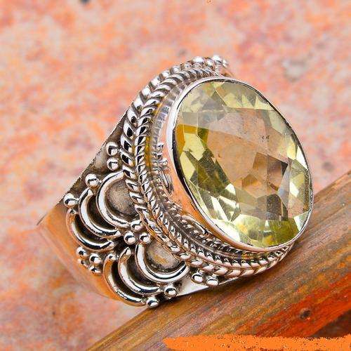 Gorgeous Solid Silver Citrine ring...