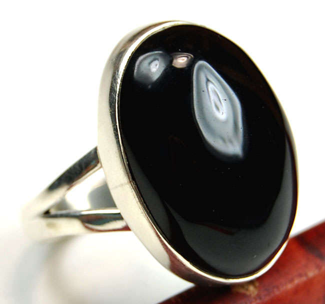 Sterling Silver Black Onyx ring...