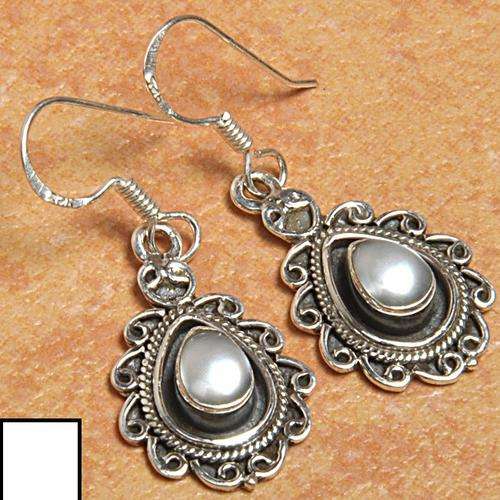 Exquisite Solid Silver Pearl earrings...