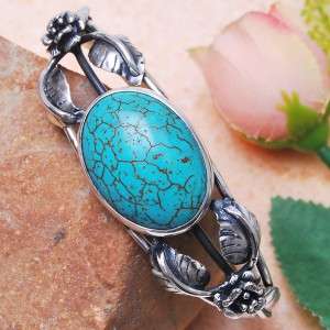 Gorgeous 925 Silver Vintage Turquoise Cuff bangle...