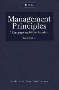 Management Principles: A Contemporary Edition for Africa  4th edition