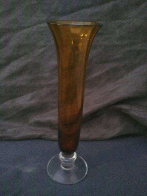 Brown glass Vase