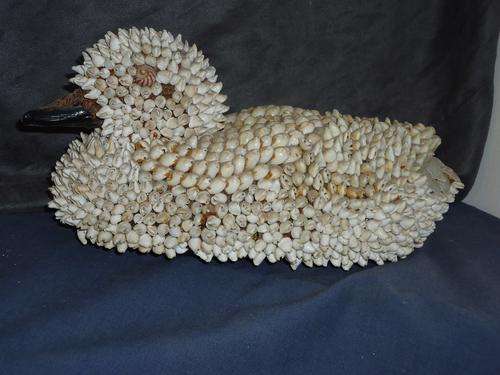 Duck made entirely from sea-shells