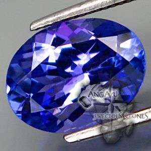 Best Colour Clean 1.63 Ct Top Purplish Blue Tanzanite Full Fire and Nice Shape