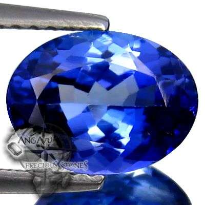 AA+ Prestigious Fire 100 % Natural 2.29 Ct D-Block Purplish Blue Tanzanite