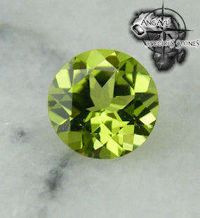 7mm round 1.50ct NATURAL PERIDOT